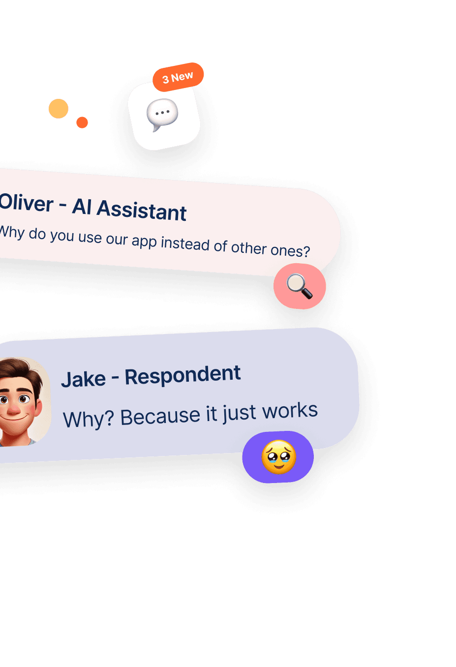 AI-led user interviews image previews left top
